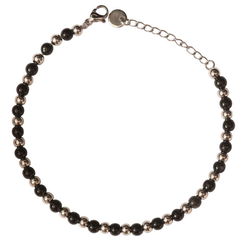 Armband mit Natursteinen Edelstahl
