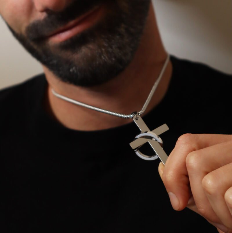 Ketting Zilver Roestvrij Staal - Afbeelding 2