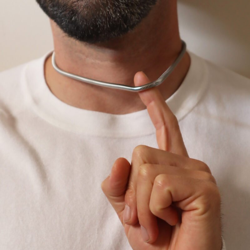 Ketting Zilver Roestvrij Staal - Afbeelding 2