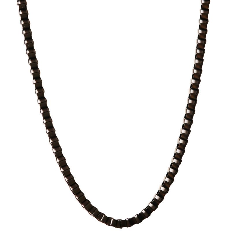 Ketting Zwart Roestvrij Staal