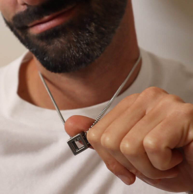 Ketting Zilver Roestvrij Staal - Afbeelding 2