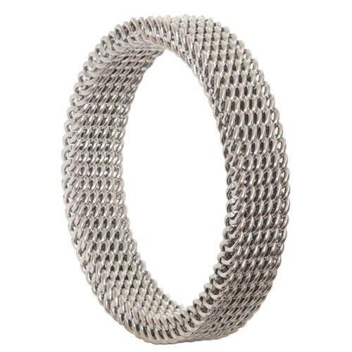 Zilveren roestvrij stalen ring